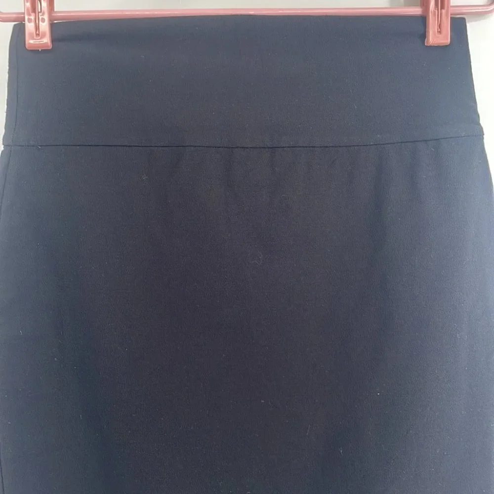 EILEEN Fisher pencil skirt black stretchy office career wear professional sz xs
